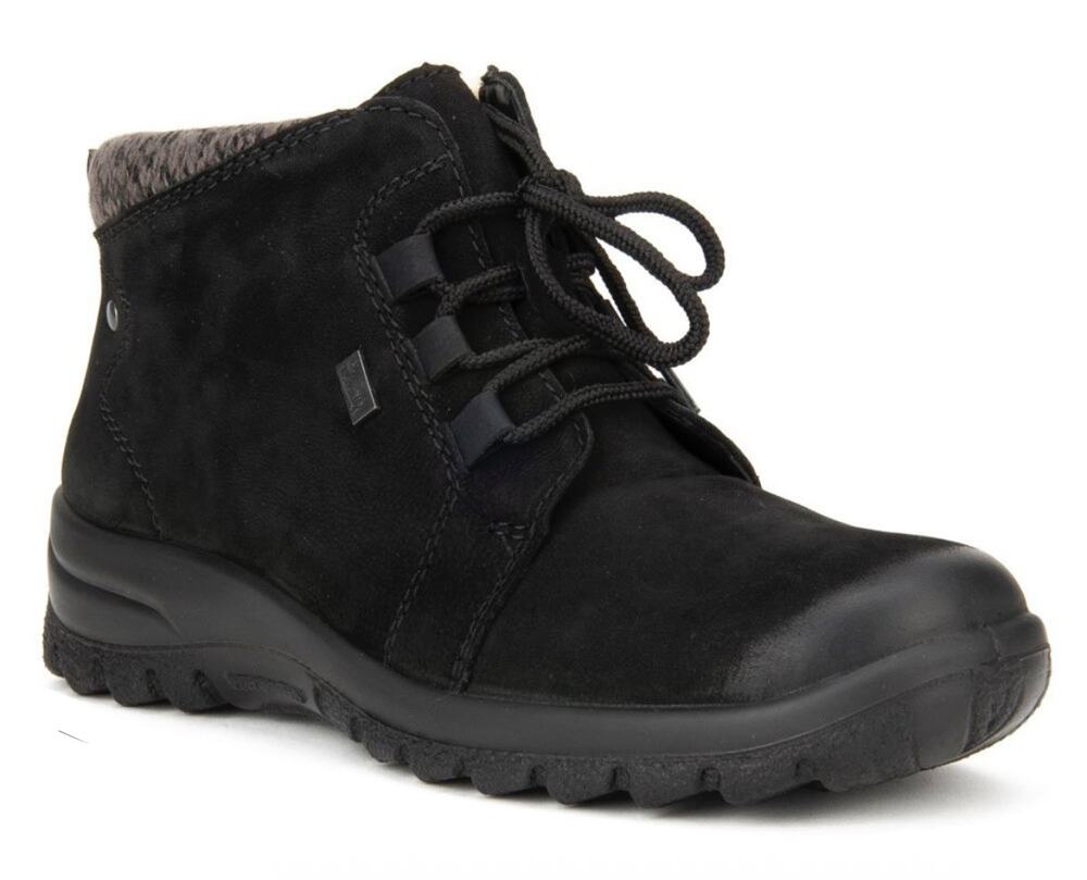 Rieker Boot L7140-00 Hillary Women's 36 / US 5 Suede Black Ankle Boot Lace Up